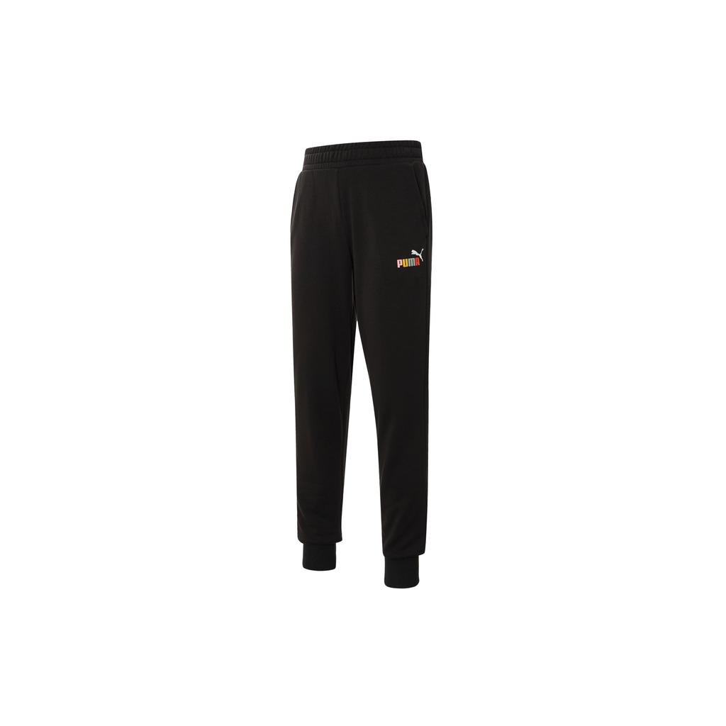 Puma Logo Print Sports Casual Pants Men pants Black 678724-01