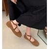 Flat Shoes Women Summer Pink Ballet Shallow Mouth Flats Sole Single Shoe Women's Soft Soled Mary Jane Shoes Pumps Zapatos