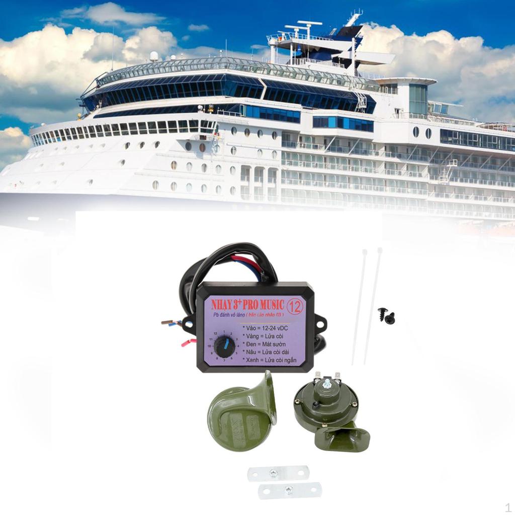 12V Car Air Horn Controller Set Electric Horns Replacement Parts Professional Control Box for