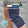 Sports Steel Knee Pads Strap Fixed Foldable Aluminum Plate Support Knee Pads Silicone Meniscus Anti-collision Sports Leggings