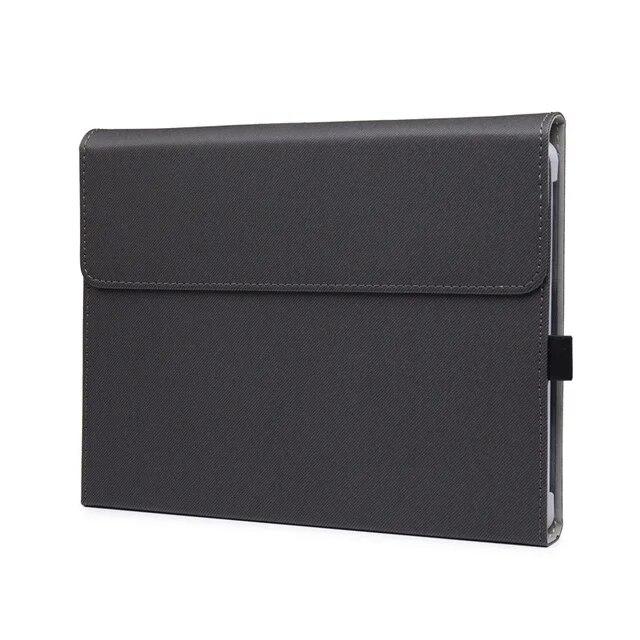 Couro do plutônio caso do portátil para microsoft surface pro 8 capa tablet suporte dobrável para superfície pro go 2 3 x pro 4 5 6 7 manga
