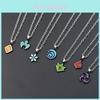 New Genshin Impact Elemental Vision Pendant Necklace Set Stylish Alloy Leaf Design