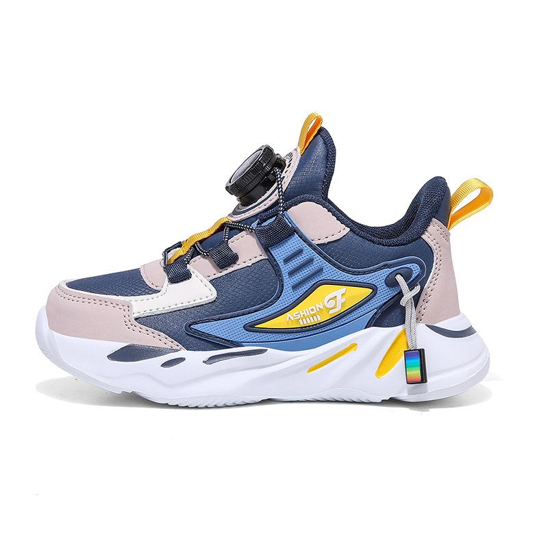 

Легкая модная детская обувь для мальчиков среднего и старшего возраста, детская спортивная обувь, мужская обувь, осень-зима 2025, кожаная поверхность, водо- 40