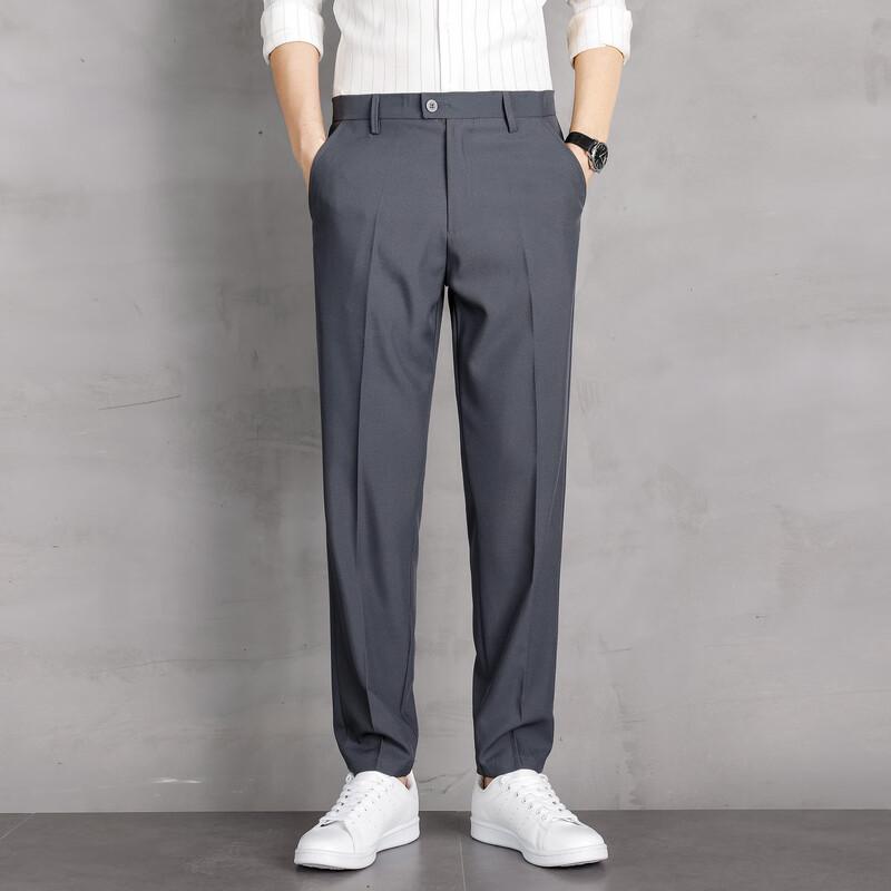 Men's Casual Business Straight-Leg Trousers