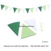 Triangle Flag Bunting for Kindergarten Decoration - Children's Room & Birthday Party Decor with Girlish Heart Design