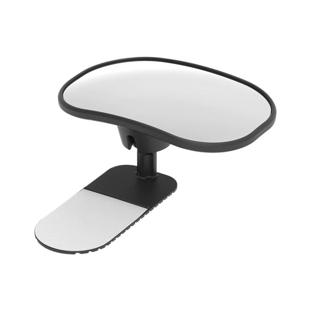 360 Degree Rotatable Car Baby Rearview Mirror Clip-on Sun Visor Infant Safety View Mirror Universal Back Seat Observation Mirror
