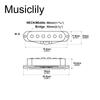 Musiclily Pro Alnico 5 Staggered Single Coil Pickups and for Strat Electric Cream ST-50S (Neck, Middle, Bridge) Guitars,