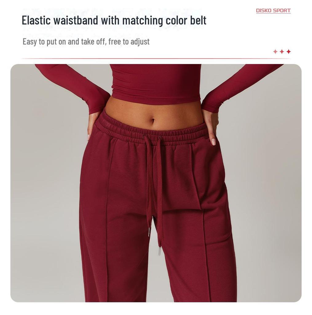 Zechuang Women's High Waist Wide Leg Casual Sports Sweater Suit - Slim, Long Sleeve, Comfortable for Running & Fitness, Style 8933