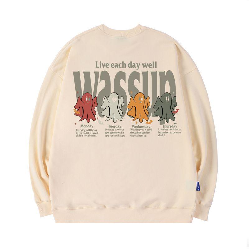 

Heods Autumn and Winter American-Style Heavyweight Fleece Sweatshirt for Men and Women, Trendy High Street Brand, Casual Crew Neck Top for Couples Apricot (Heavyweight Basic Model) 3 XL