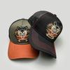 China Chic Embroidered Dragon Head Baseball Hats New Unisex Breathable Mesh Sunshade Color Block Versatile Personal Trucker Caps