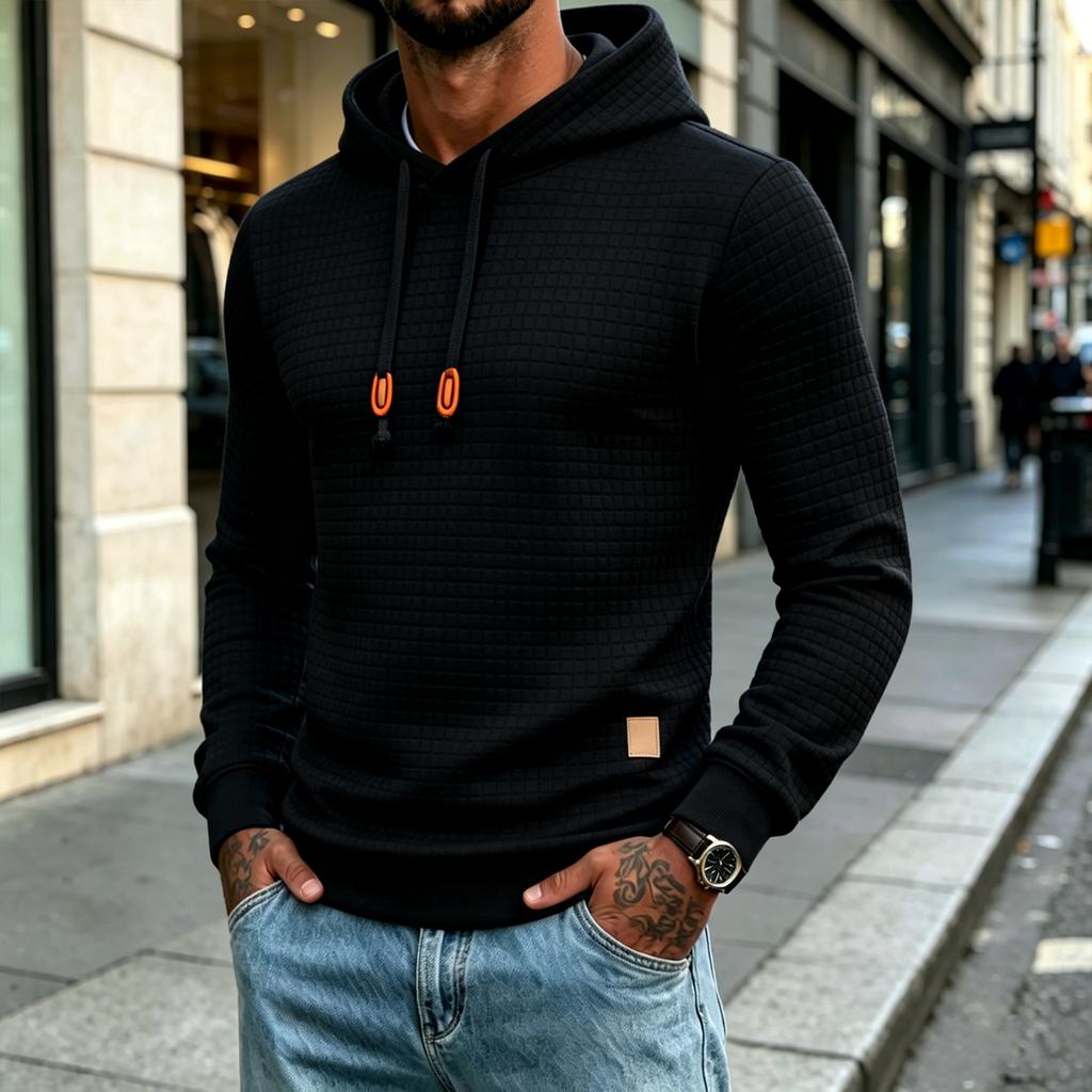 Men's Casual Athletic Hoodie, Long Sleeve Sweatshirt for Fall and Winter