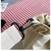 Cute Girl Crossbody Bag Casual Shoulder Bag Women Japanese Minimalist Drawstring Bucket Bag New Floral Design