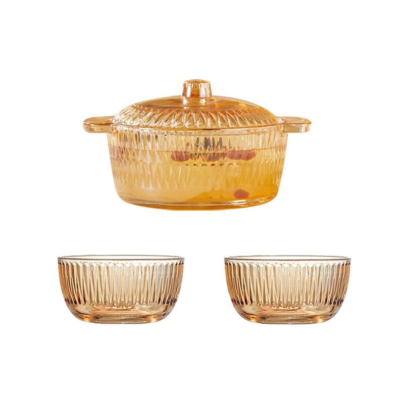 BAILOCK Miruying Glass Dinnerware 3-Piece Set