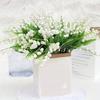 6X Artificial Faux Lily of The Valley Bouquet Outdoor Wedding Flower Decor