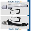 APPERFiT Exterior Door Handle Chrome W/Gasket Pad Compatible With Kia Sorento 2011 2012 2013 2014 2015 Rear Door Left Driver Side Panel Replaces