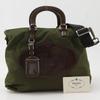 Prada 2WAYShoulder Handbag BN1107 Khaki Nylon Women Used