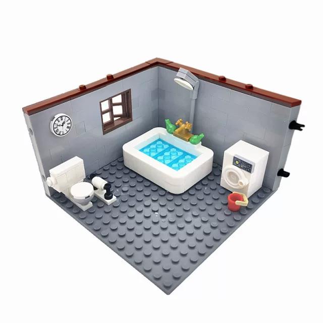 City House Building Blocks Toys for Children Boys Girl DIY Gifts MOC Bricks Bedroom Living Room Furniture Model Juguetes Bloques