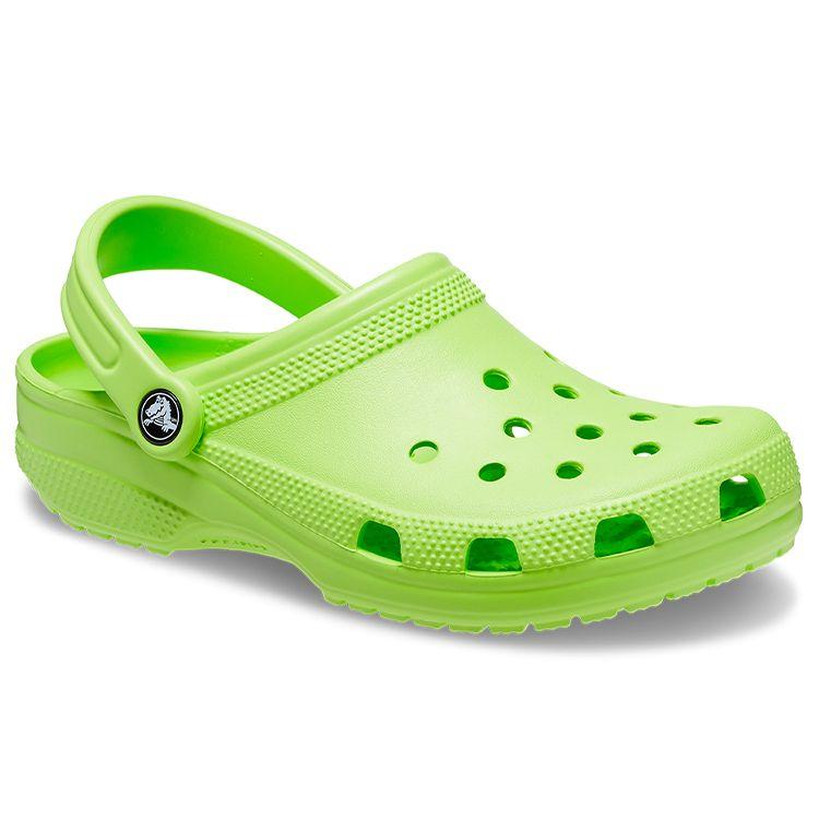 Crocs Classic Clog EVA Soft Comfortable 2cm Hole Shoes Unisex Clogs Lemon-Green 10001-3UH