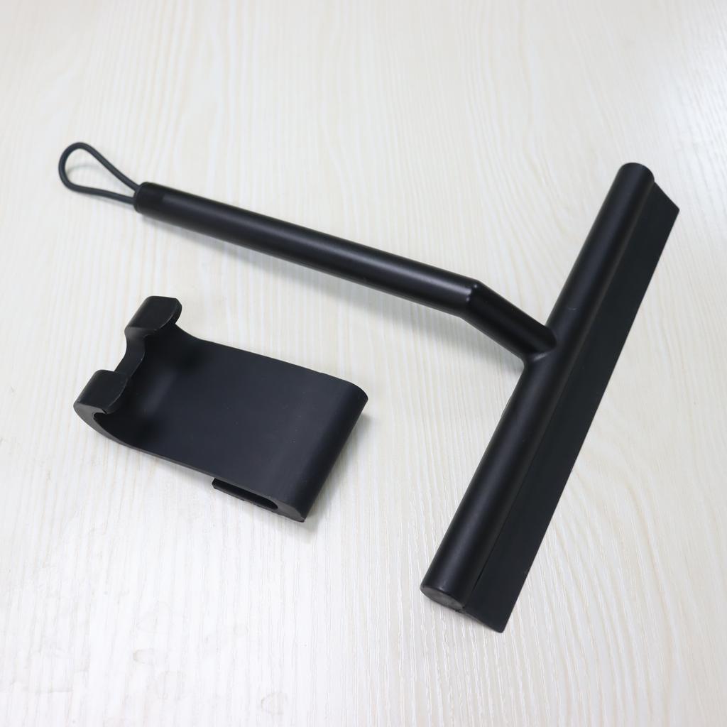 Sprchová stěrka čistič na skleněné dveře sprchová stěna škrabka se silikonovým držákem stěrka na zrcadlo do koupelny škrabka na čištění skla