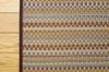 IKEHIKO "F Varias" Japanese-Made Igusa Rug, Brown, Approx. 191 x 191 cm (Urethane Backing)