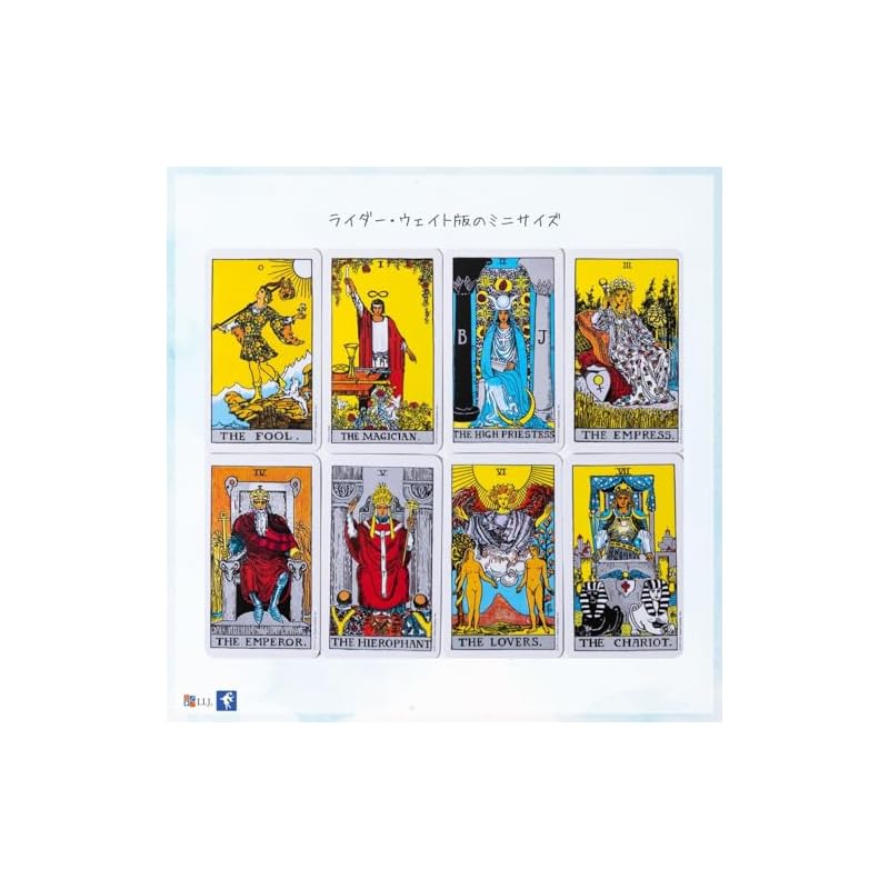 I.I.J. Rider-Waite Tarot Miniature, 78-card set, Waite edition, miniature size, tarot reading, includes Japanese instruction manual, authentic product
