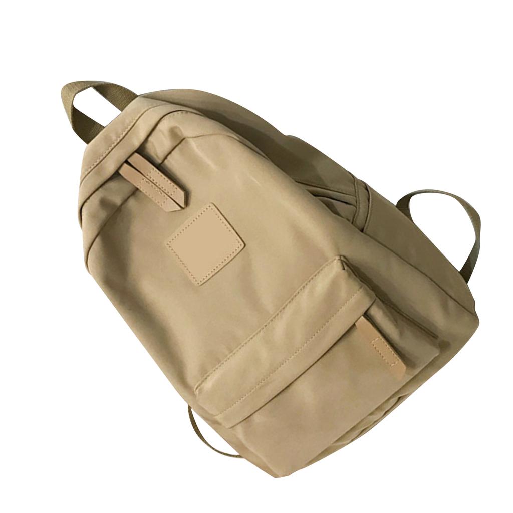Fashion Backpack Nylon High Capacity Woman Schoolbag for Travel Hiking College School Khaki