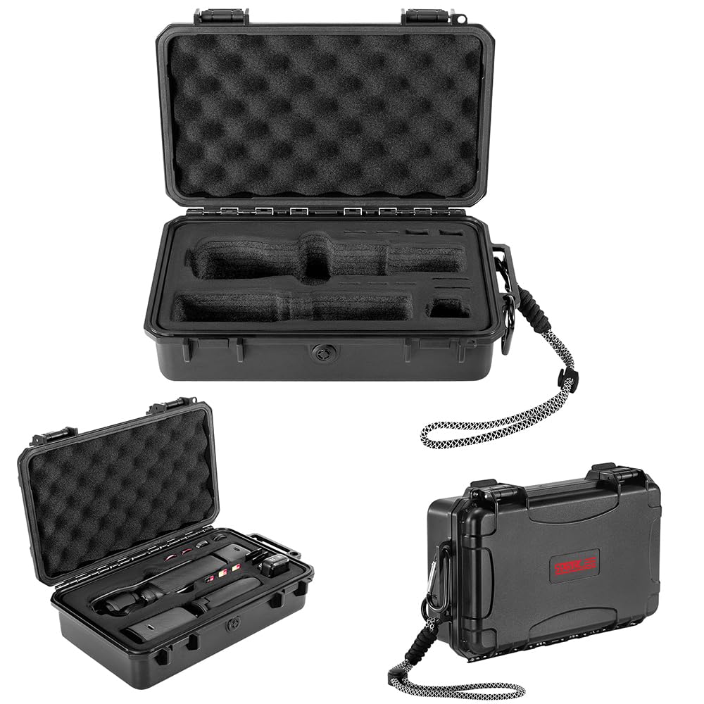 

storage carry case for DJI Osmo Pocket waterproof hard with lanyard and storage full protection Case, bag, 3, case, hook, bag, portable, shockproof,