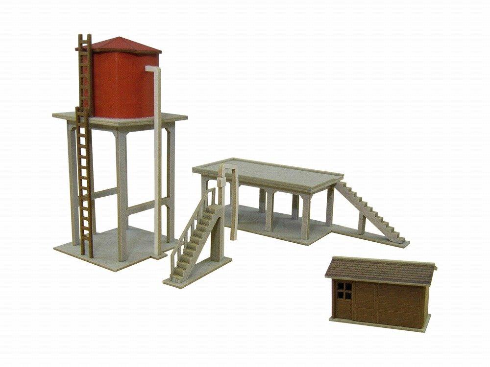 Miniature Art Petit Coal Loading Platform and Water Tower (Papercraft Kit)