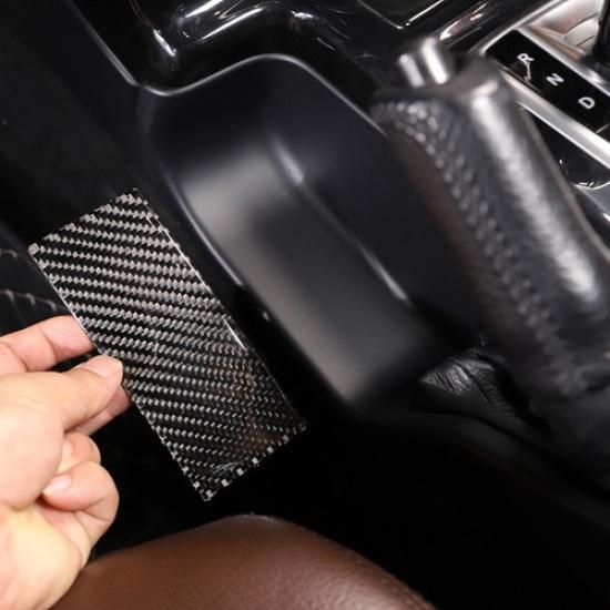 Soft Real Carbon Fiber Handbrake Base Panel Trim For Benz G-Class 2013-2018