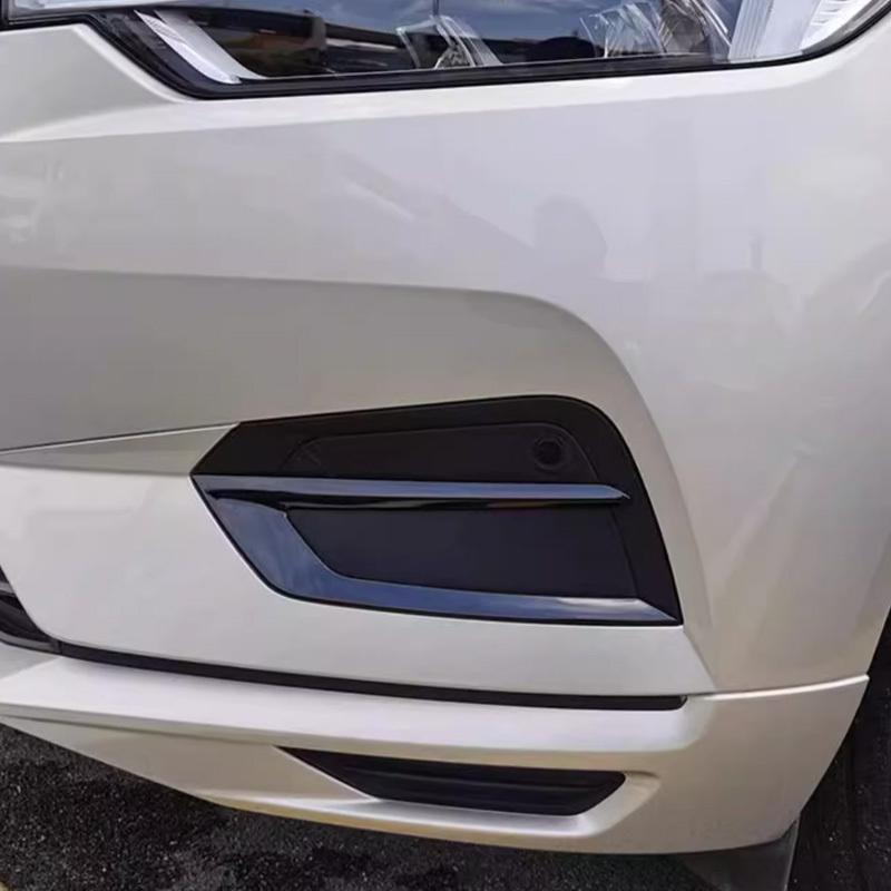 För Volvo 2018- XC60 främre dimljuslist svart krom dekorativ bilklistermärke tillbehör