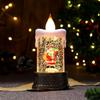 Christmas Telephone Booth Candle Lamp: Luminous Night Light Ornaments
