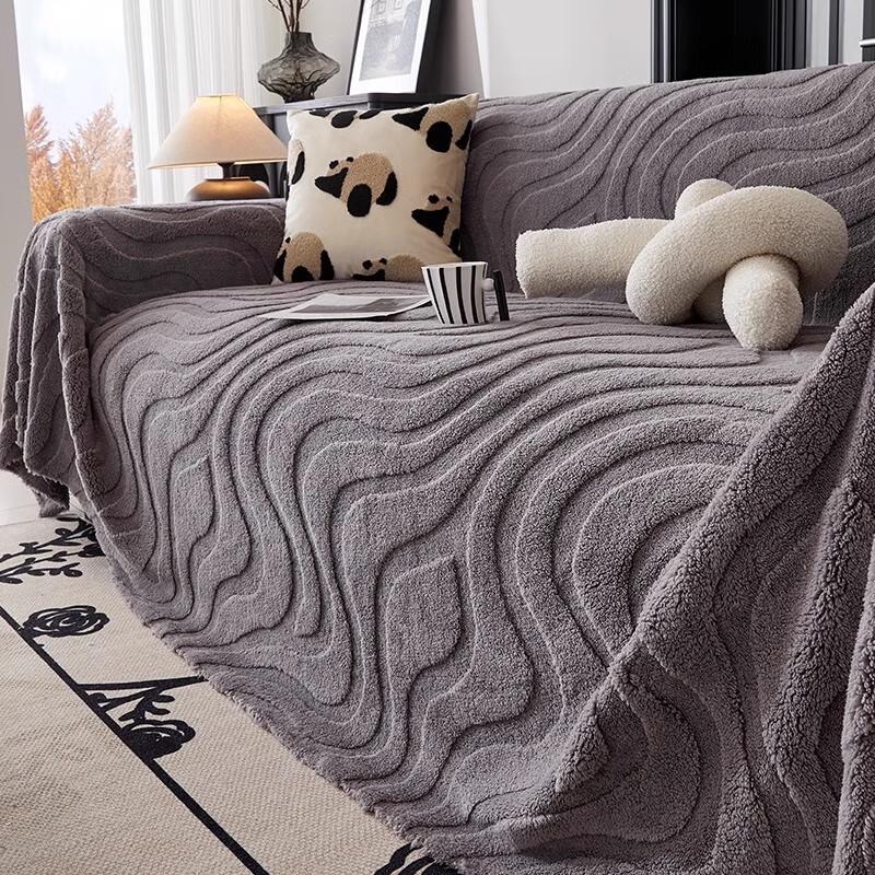 

Плюшевый чехол-накидка на диван 180*340cm (Standard 3-Seater)