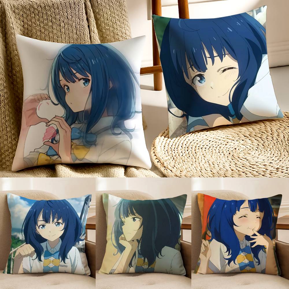 A-Anna Yanami Pillow Case Anti-dustmite Pillowcase Invisible zipper silky Sofa cushion cover