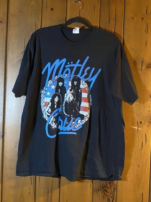 Mötley Crüe Gruppenfoto T-Shirt Rockband Heavy Metal Schwarz Größe 2XL