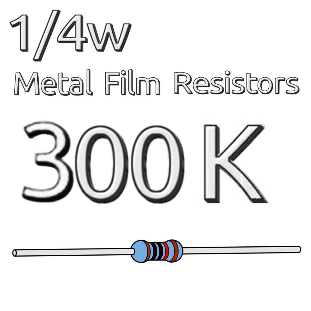 200 bucăți 1/4W .25 wați 1% rezistență cu peliculă metalică 68K 75K 82K 91K 100K 110K 120K 150K 180K 200K 220K 240K 270K 300K 300K 300K 300K 300K 300K 300K 300K