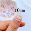 50Pcs New Cute Resin 10mm Mini Mask Series Flat BackFit Phone Manicure Deco Anicure Embellishments For Hair Bows Accessories