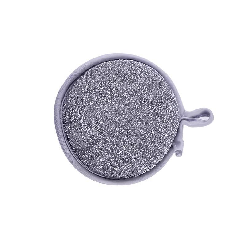 

Губка Блок Двусторонняя Стальная Проволока Салфетка для Мытья Посуды Неприлипающая Масло Серебряная Проволока Ткань Губка для Мытья Посуды