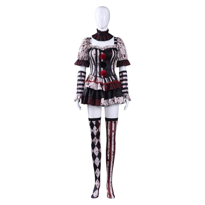 Halloween Costumes Broken Soul Clown Costumes Bloody Clown Return Soul Broken Soul Clown Party Costumes