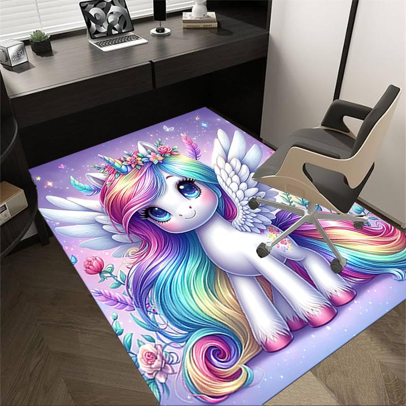 

1PC Unicorn Wings Extra Large Non Slip Floor carpet, Office, family, bedroom, Studio Large Area Rug Indoor Rugs 60cm by 90cm