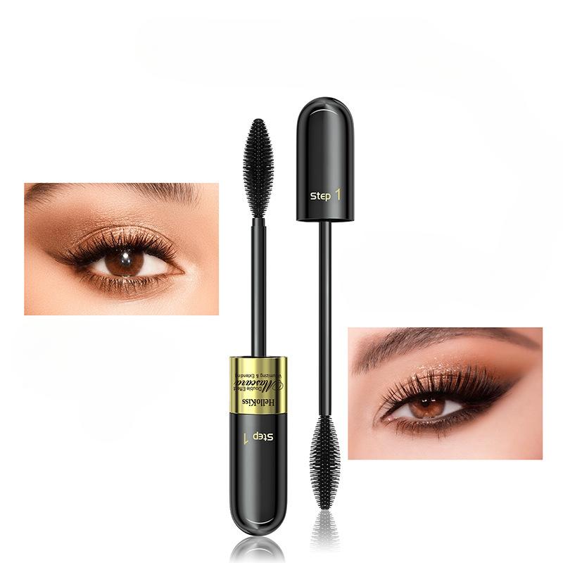 Rimel de machiaj rezistent la apa, fara pata, lung, gros, ondulat si alungit