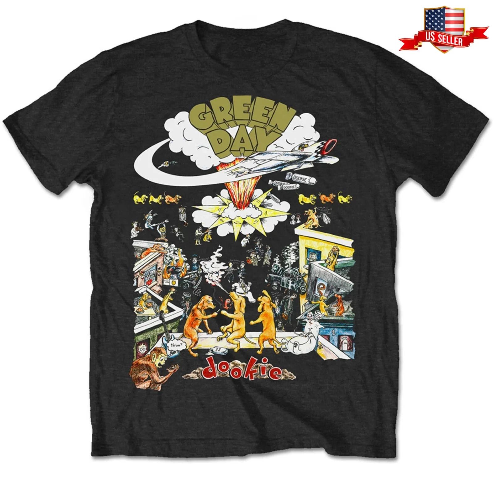 RARE! Green Day T Shirt 1994 Dookie Tour Black Mens Unisex Tee NEW Punk Rock HOT Unisex T-Shirt S
