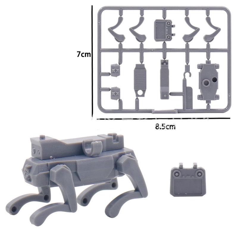 WW2 Military Scene Accessories Building Blocks Machine Gun Rifle Robot Wolf UAV MOC Bricks Toy