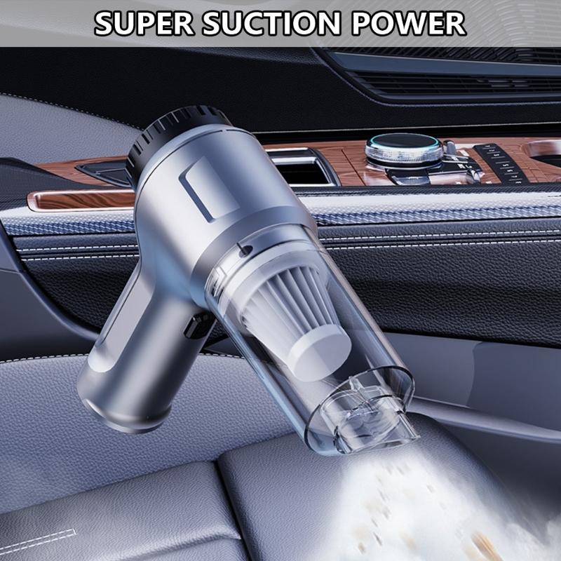 Small Wireless Hand Vacuum for Auto High Power 11000PA Rechargeable with Strong Suction and Attachments for Car