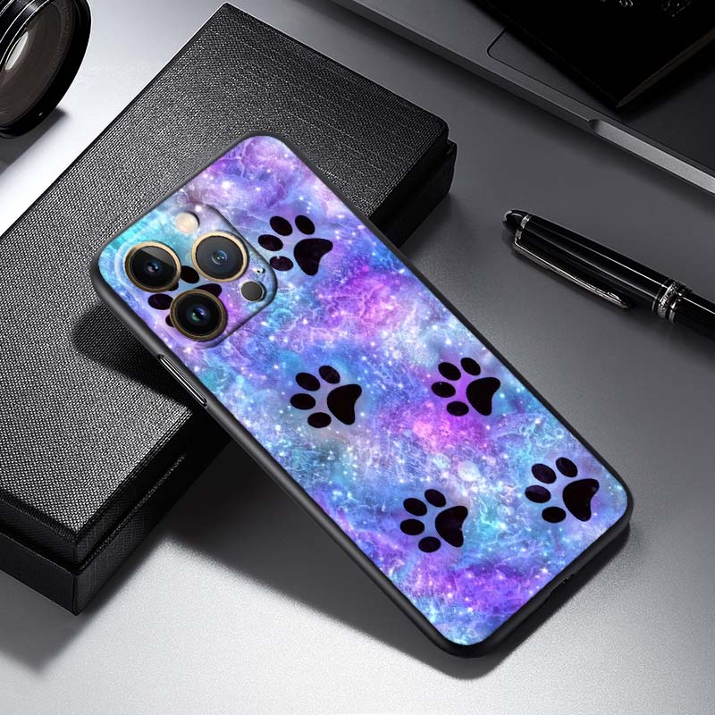 Creative Cat Claw Design Phone Case For Apple iPhone 17 16 16E 15 14 13 12 11 Pro Max Plus Black Soft Silicone
