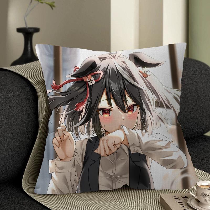 

Uma Musume Pretty Derby Stitch Lucky Dragon pillow cover sofa cushion cover home room decoration children gift 12x12Inch