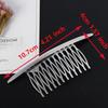 Elegant Metal Hair Combs For Women Girls Fashion Shiny Hair Clip Pins Hair Styling for Women Comb Pin Female Hair Accessories