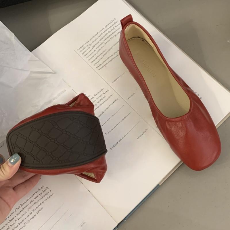 Fashion Soft Shoes Women Flats Spring Shallow Mouth Slip-on Round Toe Casual Female Sneakers Dress New Dress Comfortable Women Flat Shoe