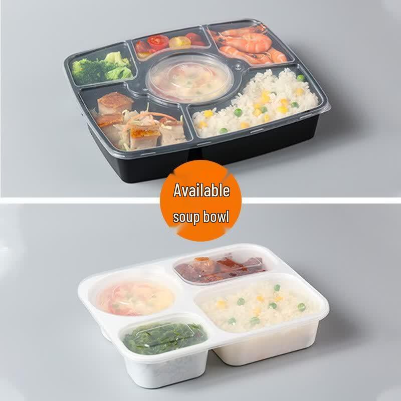 Disposable Square Multi-Compartment Meal Boxes