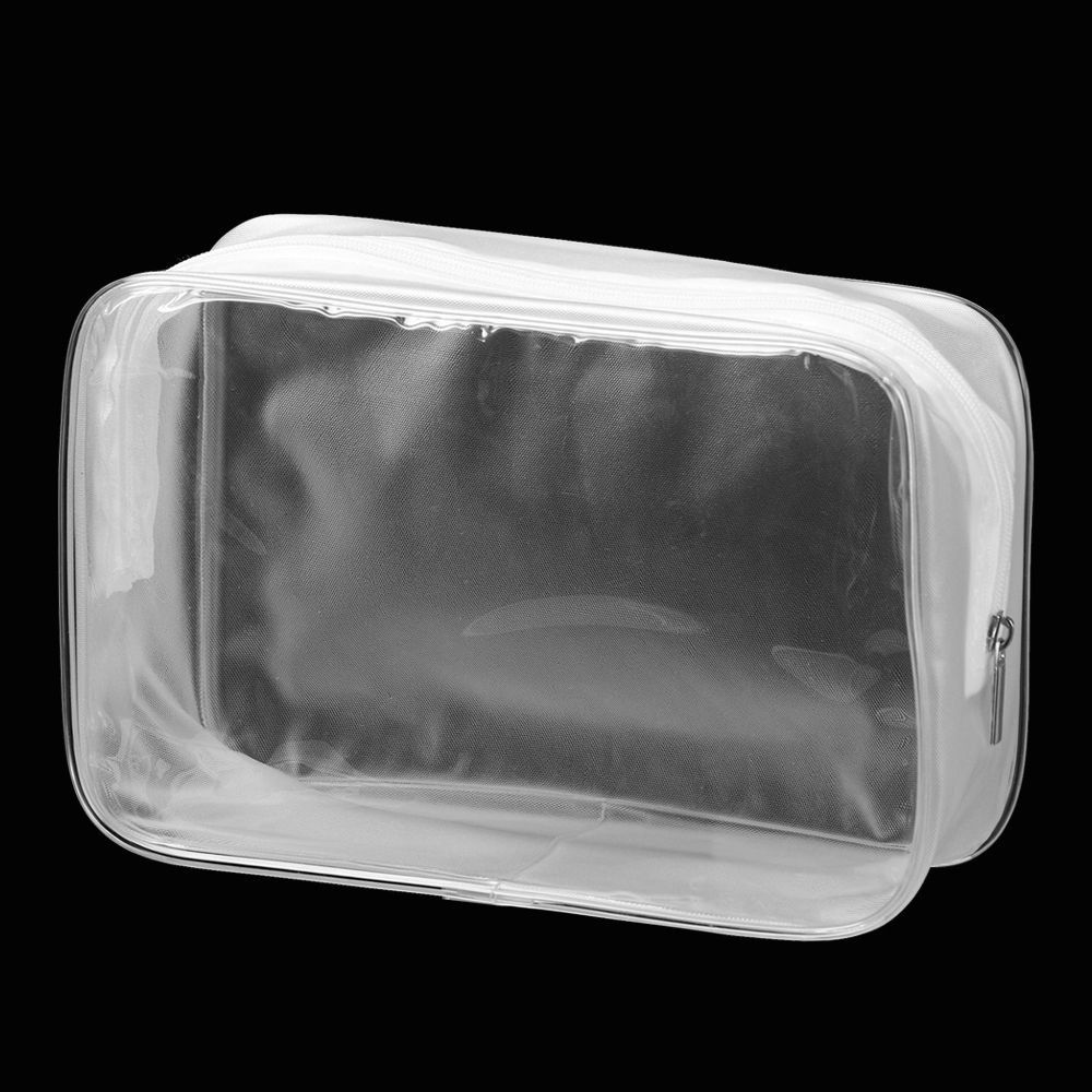 Zipper/Self Sealing Travel Organizer Transparent Printing Beautician Cosmetic Bag