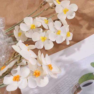 10pcs Handmade Violet Dried Flower Realistic Elegant DIY Adhesive Flower Violet Color Artificial Violet Flowers Living Room